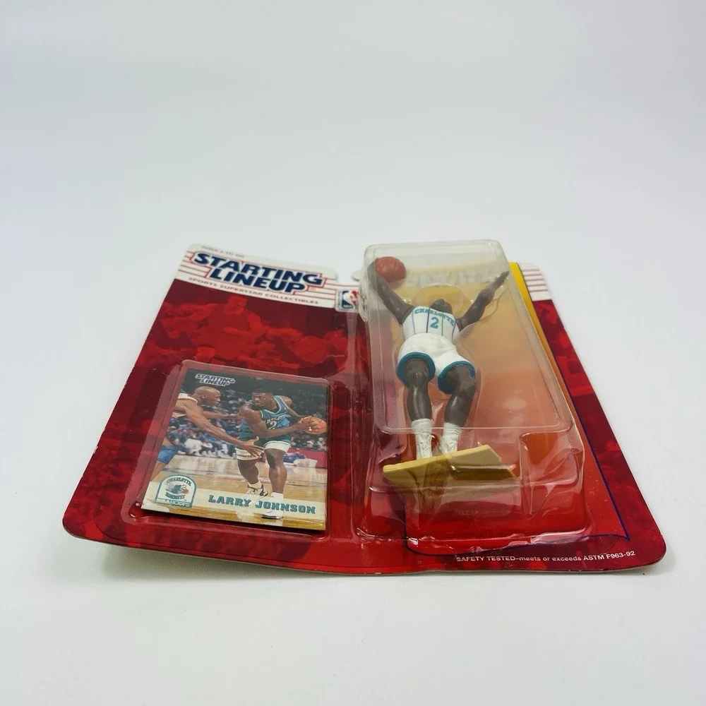 Starting Lineup Figure NBA Basketball Larry Johnson 1994 Charlotte Hornets
